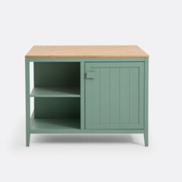 Carlos Solid Pine Kitchen Island - thumbnail 3