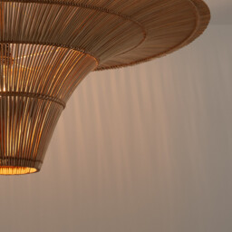 Junita 80cm Diameter Rattan Ceiling Light - thumbnail 4