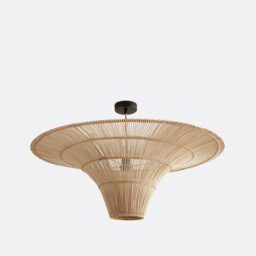 Junita 80cm Diameter Rattan Ceiling Light - thumbnail 1