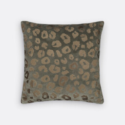 Thelma 45 x 45cm Embroidered Leopard Print 100% Cotton Cushion Cover - thumbnail 1