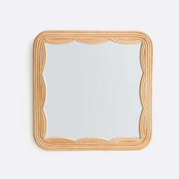Vaguo 52cm High Square Rattan Mirror - thumbnail 4