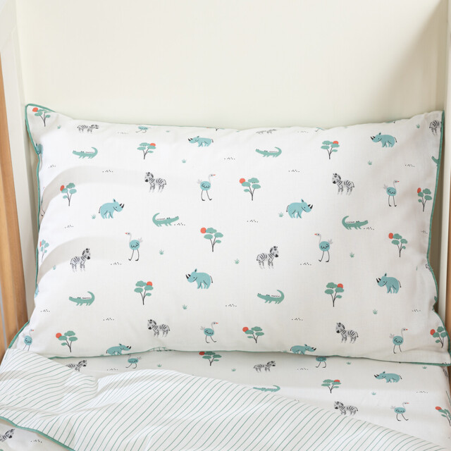 Savane Animal Print Organic Cotton Child's Pillowcase - image 1