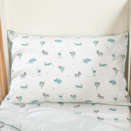 Savane Animal Print Organic Cotton Child's Pillowcase