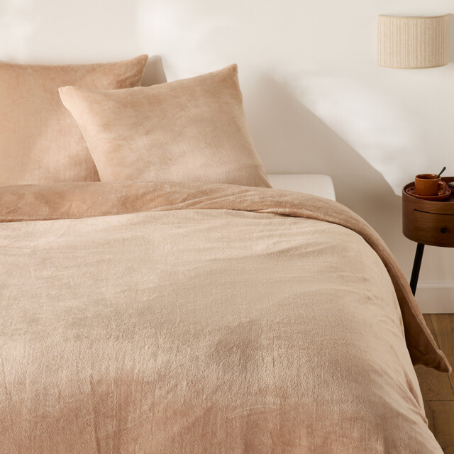 Bed Linen Set with Square Pillowcase with Fleece On Both Sides - image 1