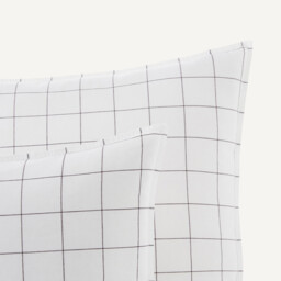 Ponlok Checked 100% Organic Cotton 300 Thread Count Pillowcase - thumbnail 4