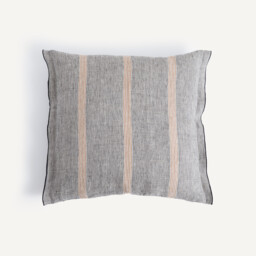 Virel Cushion Cover in Striped Linen - thumbnail 1