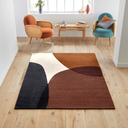 Signatures Urbana Graphic Colourful Wool Rug - thumbnail 1