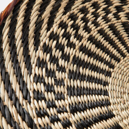 Set of 3 Jutlo Round Woven Straw Wall Decorations - thumbnail 3