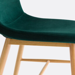 Set of 2 Polina Velvet Dining Chairs - thumbnail 3