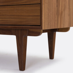 Dalqui TV/Hifi Unit in Walnut, Veneer and Cane - thumbnail 3
