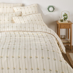 Risetti Floral Print Cotton Muslin Duvet Cover - thumbnail 3