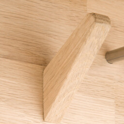 Slofia Light Oak Coat Rack & Shelf with 4 Hooks - thumbnail 3