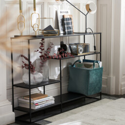 Miva Steel Asymmetric Console Table - thumbnail 2