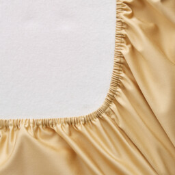 Saria 500 Thread Count Washed Cotton Sateen Fitted Sheet 30cm Depth - thumbnail 4
