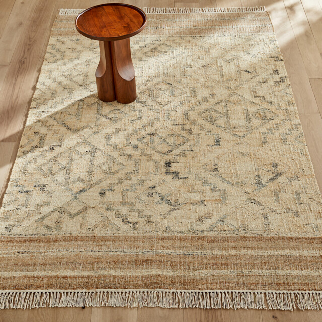 Jelena Hand Woven Fringed Jute Rug - image 1
