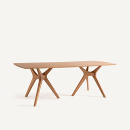 Maricielo Rectangular Table in Solid Oak - thumbnail 1
