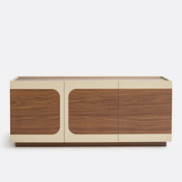 Galdo 3-Door Sideboard with Walnut Veneer - thumbnail 3