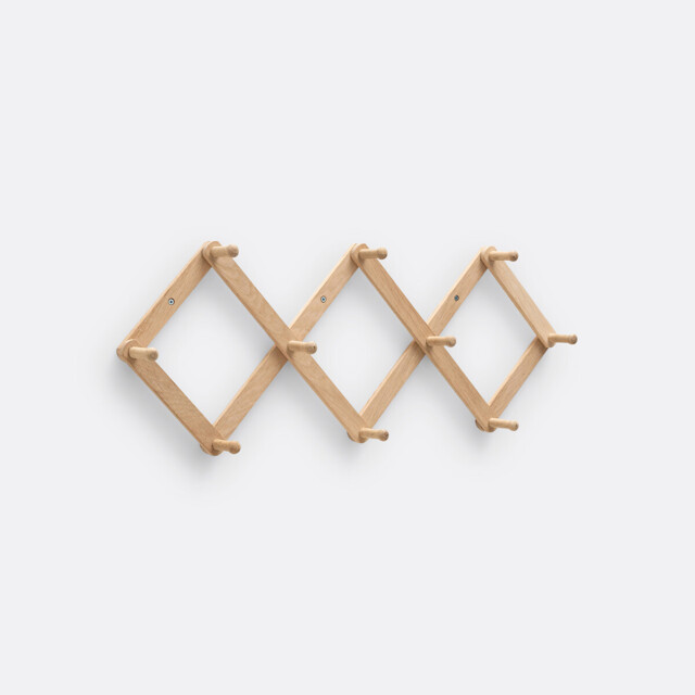 Melay Accordion Style Wall Hook in Oak Or Birch - image 1