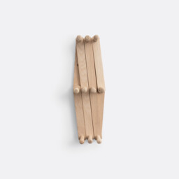 Melay Accordion Style Wall Hook in Oak Or Birch - thumbnail 3