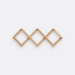 Melay Accordion Style Wall Hook in Oak Or Birch - thumbnail 2