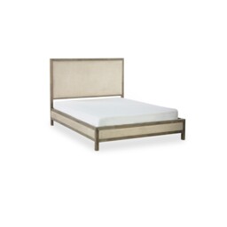 Sophie French Antique Linen & Limed Oak Bed - thumbnail 4