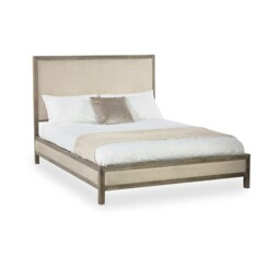 Sophie French Antique Linen & Limed Oak Bed - thumbnail 2