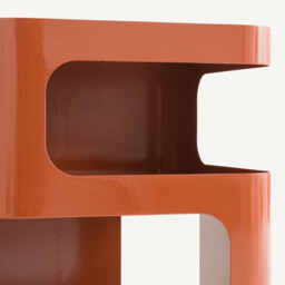 Sandoval Steel Bedside Table with 2 Compartments - thumbnail 4