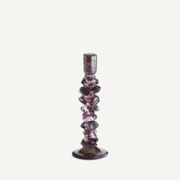 Qimera Candlestick in Hand-Blown Glass H35cm