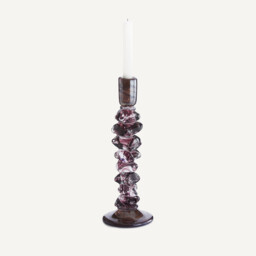 Qimera Candlestick in Hand-Blown Glass H35cm - thumbnail 4
