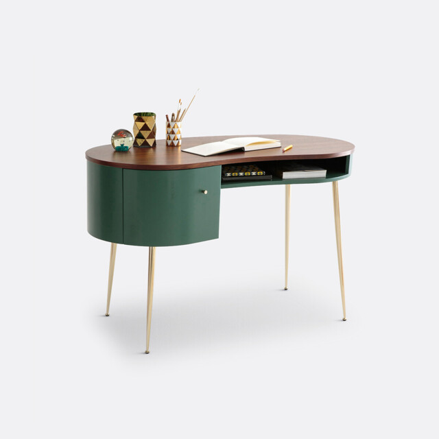 Topim Vintage Walnut Veneer Desk - image 1