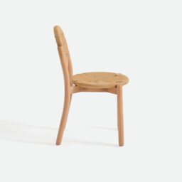 Carpo Beech/Woven Rattan Chair - thumbnail 4