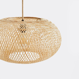 Ezia Bamboo 45cm Diameter Ceiling Light Shade - thumbnail 3