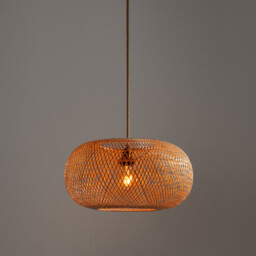 Ezia Bamboo 45cm Diameter Ceiling Light Shade - thumbnail 2
