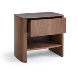 Willow Bedside Table in Walnut Or Oak Veneer - thumbnail 3