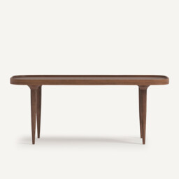 Magosia Small Solid Walnut Coffee Table - thumbnail 3
