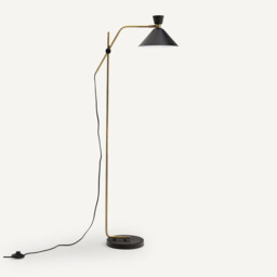 Zoticus Aged Brass Floor Lamp - thumbnail 1