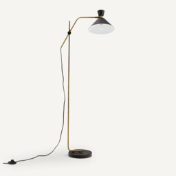 Zoticus Aged Brass Floor Lamp - thumbnail 4