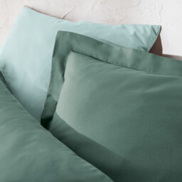 Scénario Plain 100% Cotton Zipped Duvet Cover - thumbnail 3