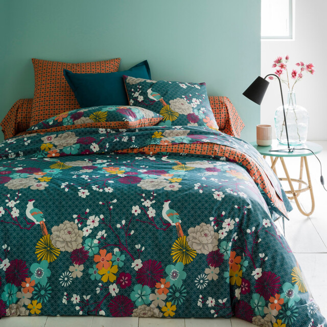 Miss China Floral Cotton Duvet Cover - image 1
