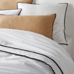 Merida Embroidered Washed Cotton Duvet Cover - thumbnail 2