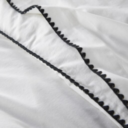 Merida Embroidered Washed Cotton Duvet Cover - thumbnail 4