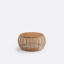 Madalina Acacia & Resin Round Coffee Table
