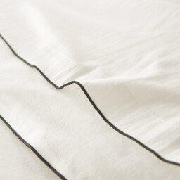 Victor Plain Washed Cotton Satin 300 Thread Count Duvet Cover - thumbnail 3