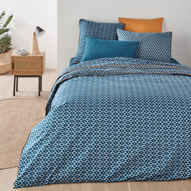 Palazzo Graphic Cotton Duvet Cover - image 1