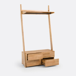 Domeno Solid Oak 4-Drawer Wardrobe Unit - thumbnail 4