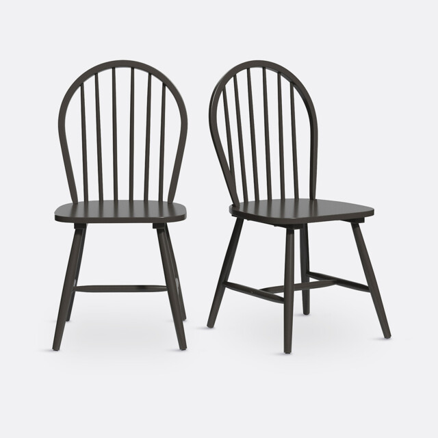Set of 2 Windsor Spindle Back Chairs - image 1