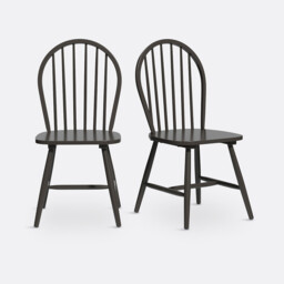 Set of 2 Windsor Spindle Back Chairs - thumbnail 1