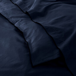 Victor Plain Washed Cotton Satin 300 Thread Count Duvet Cover - thumbnail 3