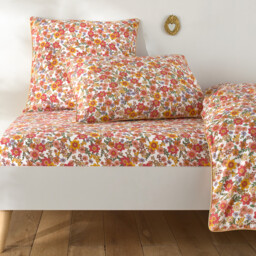 Meredith Fitted Sheet in Washed Cotton For Mattress Height 25cm - thumbnail 1