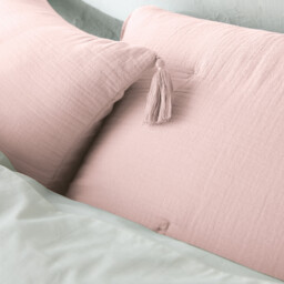 Kulma Quilted Cushion Cover in Cotton Muslin - thumbnail 4